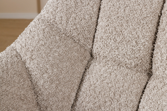 Set 2 scaune rotative PAPILLON 180° din tesatura boucle bej [7]