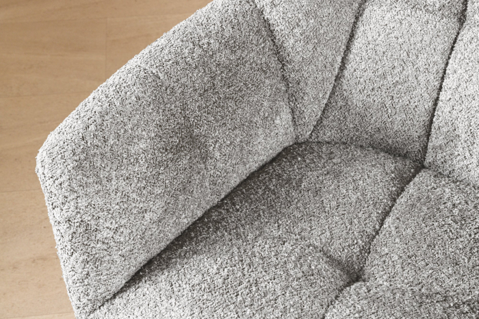 Set 2 scaune rotative PAPILLON 180° din tesatura boucle gri [5]