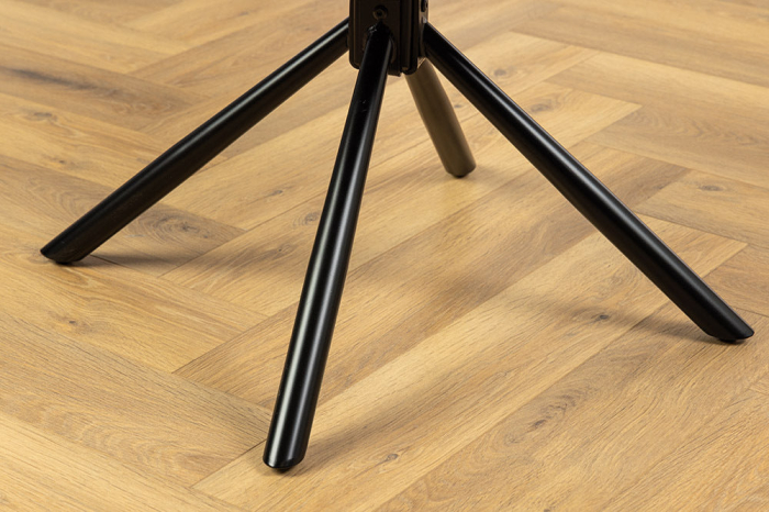 Set 2 scaune rotative SIGNATURE 360° din piele neagra [9]