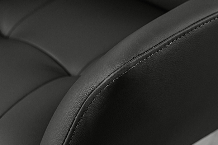 Set 2 scaune rotative SIGNATURE 360° din piele neagra [7]