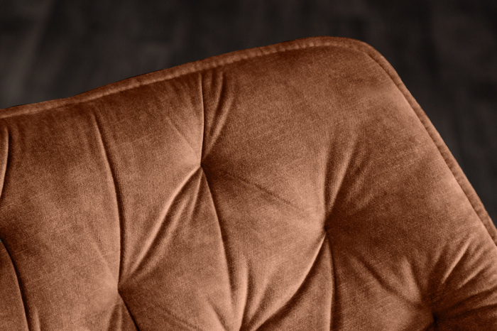 Set 2 scaune rotative THE DUTCH COMFORT din catifea maro [5]