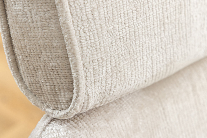 Set 2 scaune rotative UNIQUE 180° din chenille sampanie [7]