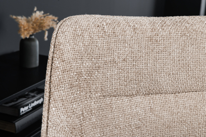 Set 2 scaune rotative VERONA din material texturat bej [4]