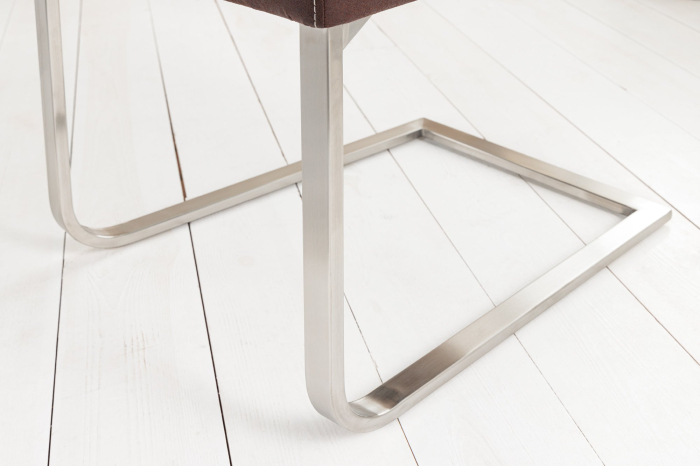 Set 2 scaune SAMSON din microfibra cafea [7]