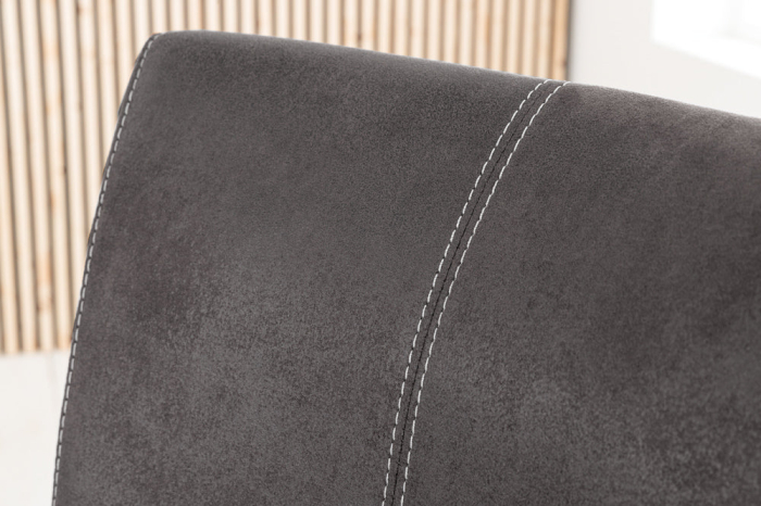 Set 2 scaune SAMSON din microfibra gri [4]