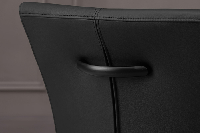 Set 2 scaune SAMSON din piele neagra [6]