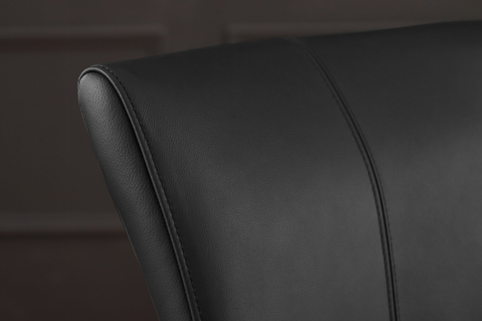 Set 2 scaune SAMSON din piele neagra [4]