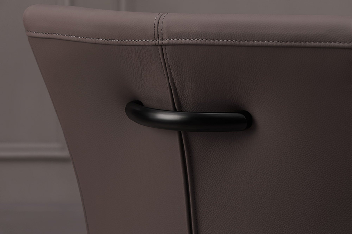 Set 2 scaune SAMSON din piele taupe [5]