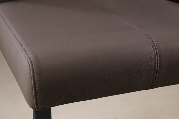 Set 2 scaune SAMSON din piele taupe [6]