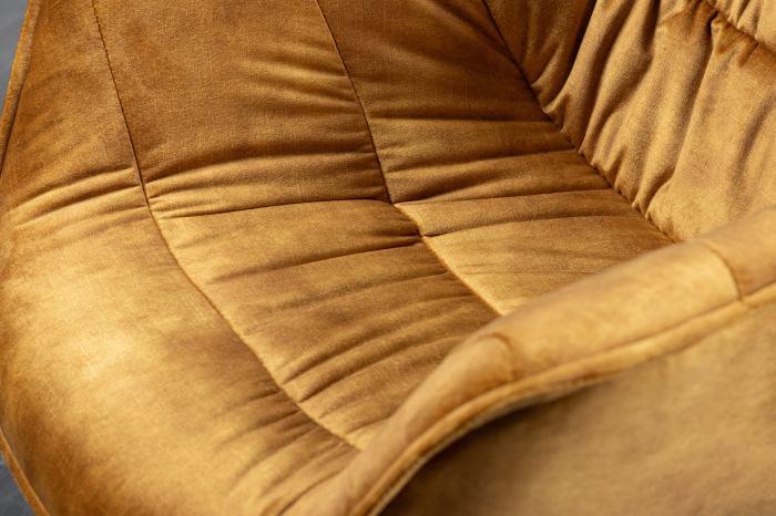 Set 2 scaune THE DUTCH COMFORT din catifea galben mustar [5]