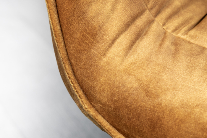 Set 2 scaune THE DUTCH COMFORT din catifea galben mustar [6]