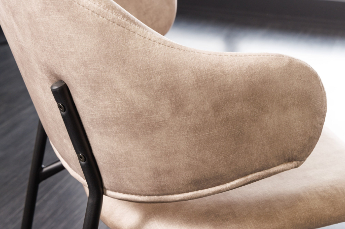 Set 2 scaune TRACY din catifea grej [6]