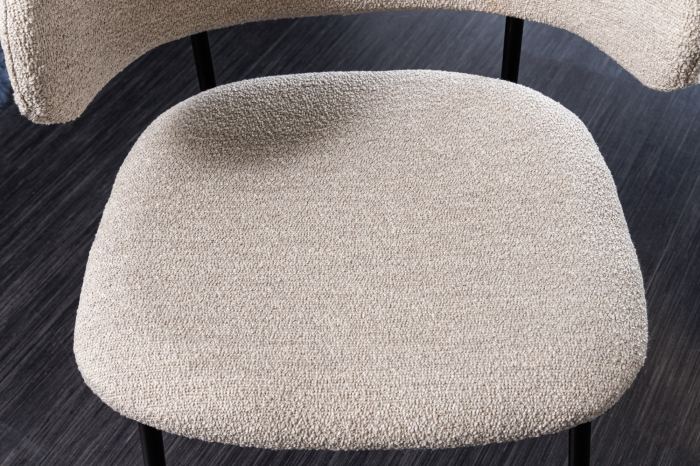 Set 2 scaune TRACY din tasatura boucle grej [5]