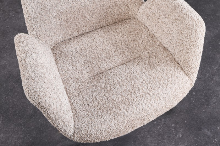 Set 2 scaune rotative Baltic cu tapiterie boucle si picioare din lemn de stejar [3]