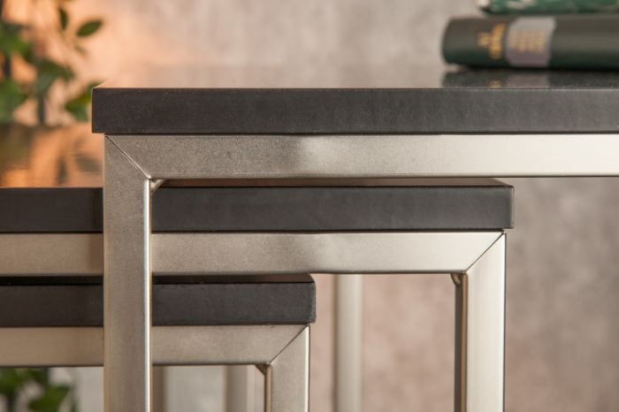 Set 3 masute New Elements cu blat din MDF si picioare din metal [5]