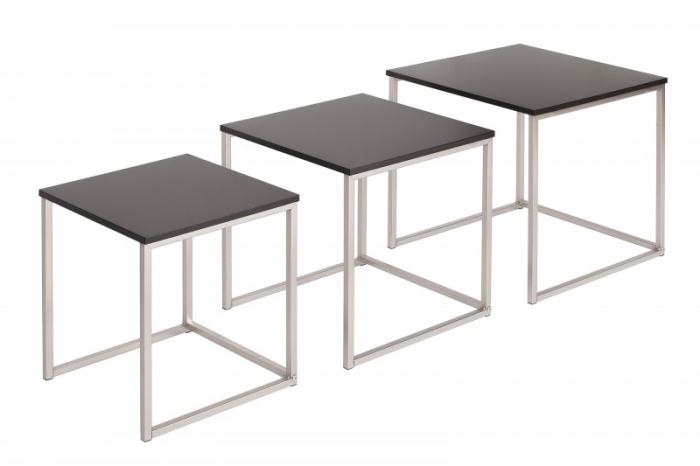 Set 3 masute New Elements cu blat din MDF si picioare din metal [7]