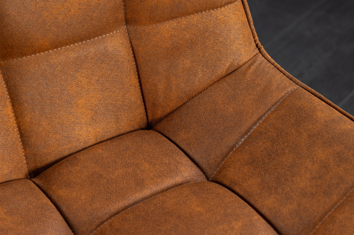 Set 4 scaun ROADSTAR din microfibra cognac [7]