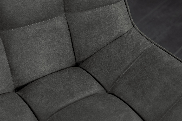 Set 4 scaun ROADSTAR din microfibra gri inchis [7]