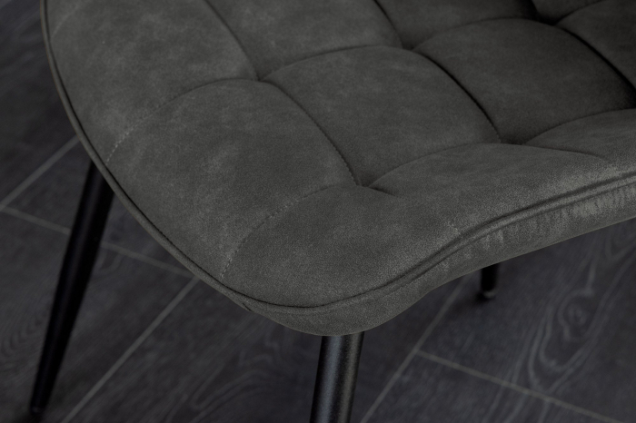 Set 4 scaun ROADSTAR din microfibra gri inchis [8]