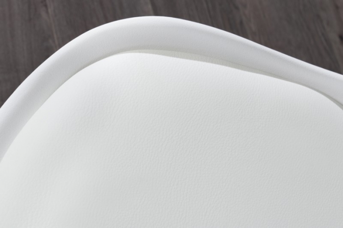 Set 4 scaune Scandinavia din plastic dur si sezut cu piele ecologica [5]