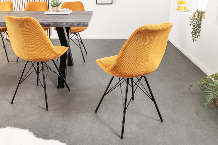 Set 4 scaune SCANDINAVIA MEISTERSTÜCK galbene [4]