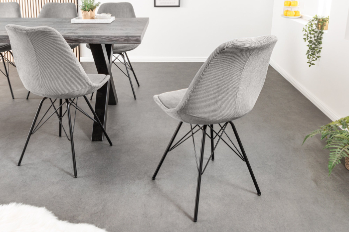 Set 4 scaune SCANDINAVIA MEISTERSTÜCK gri [4]