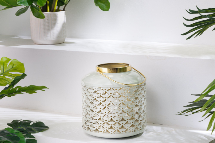 Set de 2 lanterne CANDLELIGHT de 20 cm, verde pastel [5]