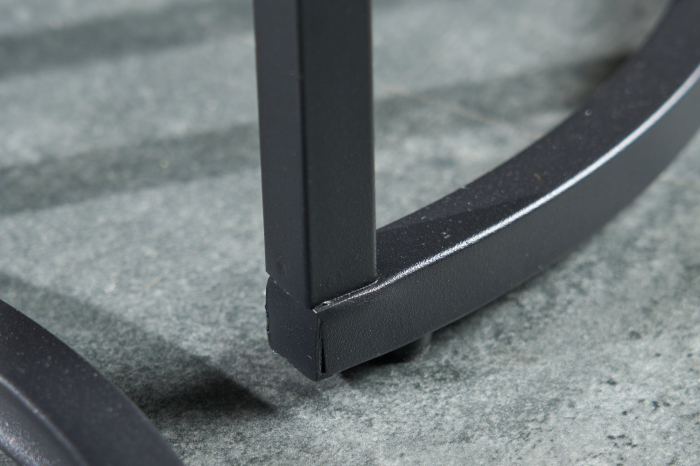 Set de 2 măsuțe laterale ELEGANCE 45cm aspect marmură neagră [6]