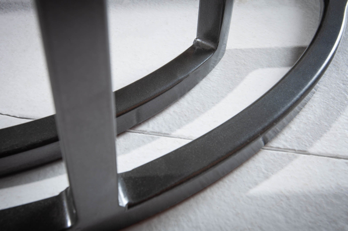 Set de 2 măsuțe laterale ELEMENTS din lemn de mango gri [6]