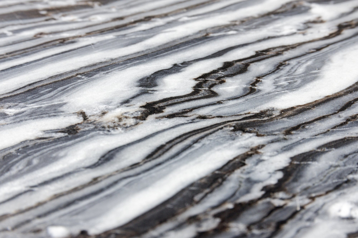 Set de 2 măsuțe laterale ELEMENTS gri blat din marmură [6]