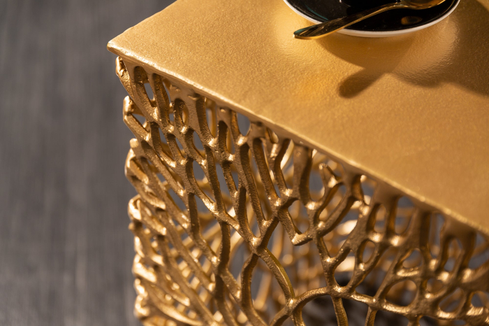 Set de 2 măsuțe laterale LEAF 40-45cm aurii [5]