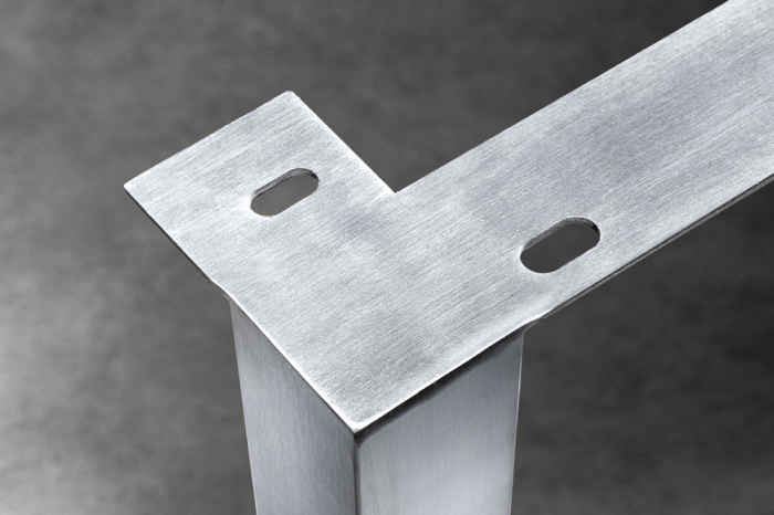 Set de 2 picioare U-legs pentru masa din otel inoxidabil, 70 cm [4]