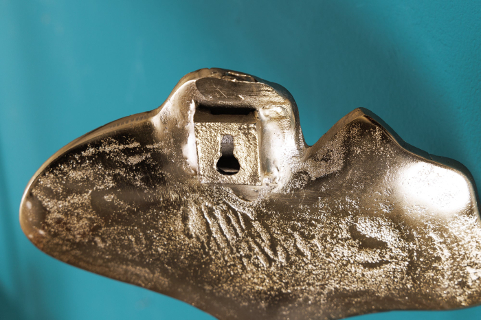 Set de 3 cuierele decorative de perete GINKGO aurii [8]