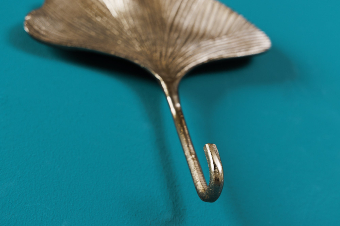 Set de 3 cuierele decorative de perete GINKGO aurii [7]