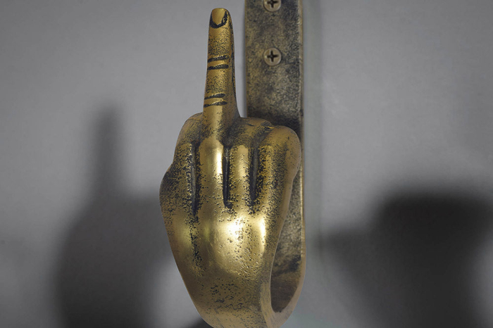 Set de 3 cuierele FINGERS 20 cm din alamă [4]