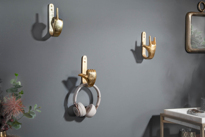 Set de 3 cuierele FINGERS aurii [5]