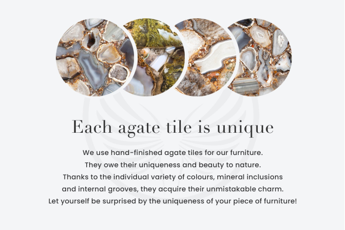 Set de 4 suporturi pentru vase ACHAT 12 cm, verde agat [9]