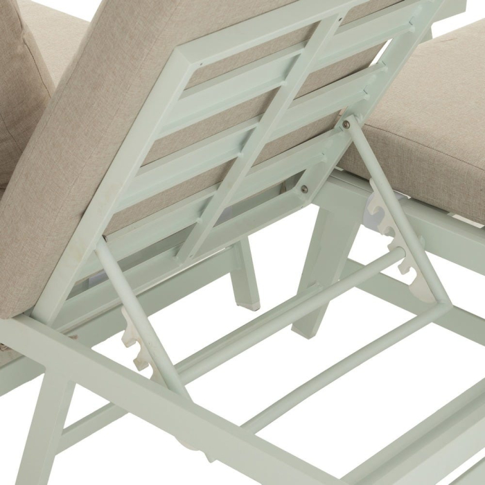 Set de exterior din aluminiu bej-alb [11]