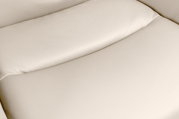 Set două scaune pivotant BIG GEORGE 360° cu cotiere din piele și microfibră bej [9]