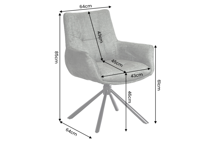 Set două scaune pivotant SIGNATURE rotativ la 360°, cu cotiere, cu miez elastic, catifea verde mușchi [9]