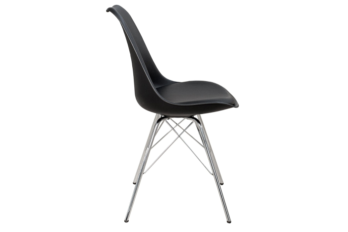Set patru scaune SCANDINAVIA MASTERPIECE stil retro negru [5]