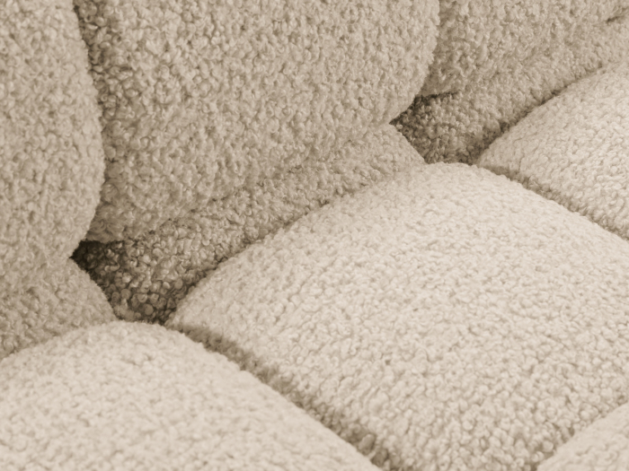 Sezlong Bellis cu tapiterie boucle, bej deschis [6]