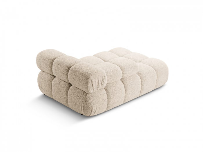 Sezlong Bellis cu tapiterie boucle, bej deschis [4]