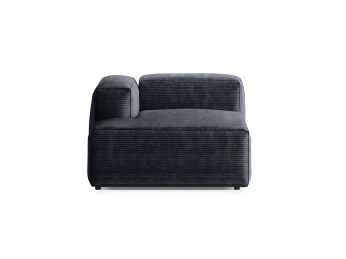 Șezlong Bergamo cu tapițerie din catifea reiată [1]