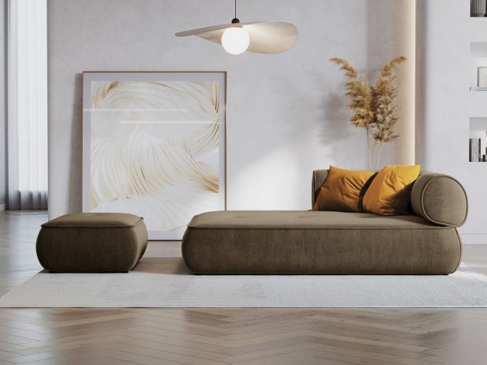 Sezlong Lily cu tapiterie din tesatura structurala [5]