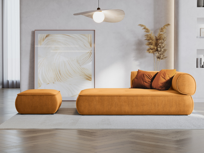 Sezlong Lily cu tapiterie din tesatura structurala [5]