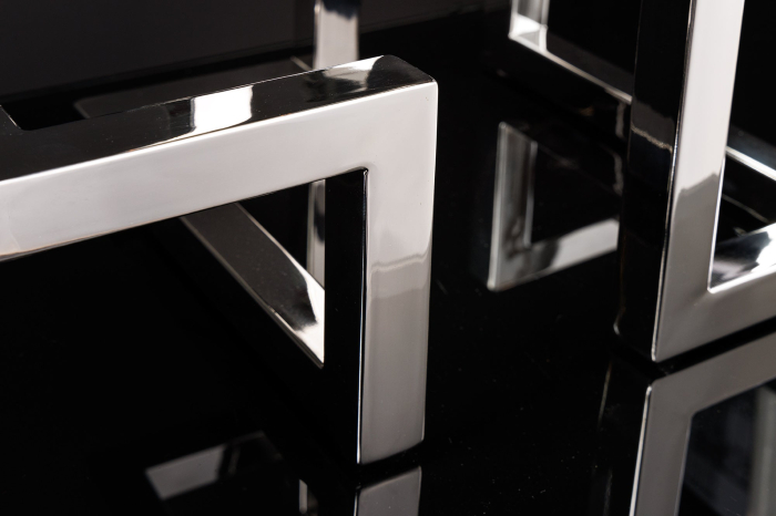 Sfeșnic ABSTRACT 50 cm 5 flăcări argintiu [8]