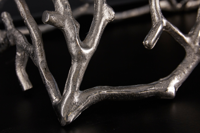 Sfeșnic ABSTRACT 60 cm 4 flăcări argintiu [8]