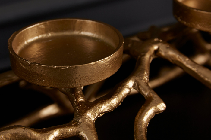 Sfeșnic ABSTRACT 60 cm 4 flăcări auriu [6]