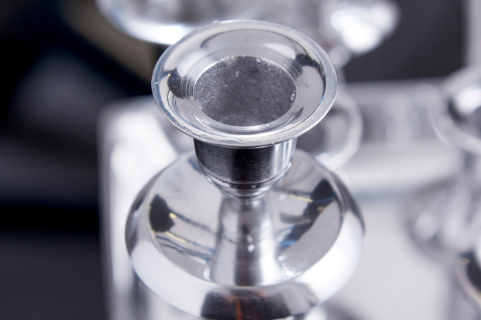 Sfeșnic MODERN BAROCK cu 7 flăcări, aluminiu argintiu [7]